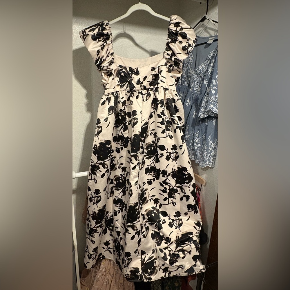 Women's Ankle A-Line Tank Dress - Future Collective Floral 1X - Picture 4 of 5